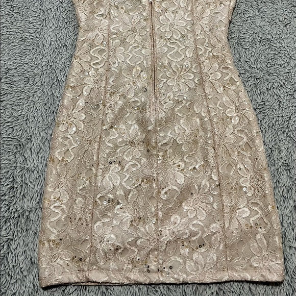 PINK SEQUIN MINI DRESS - Picture 5 of 5